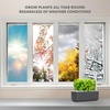 image:imageClick amp Grow Indoor Herb Garden Kit with Grow Light  Smart Garden for Home Kitchen Windowsill  Easier Than Hydroponics Growing System  Vegetable Gardening Starter 3 Basil Pods Included Grey  Easier than a hydroponic growing system Patented Smart Soil Includes 3 basil pods Choose from 50 plant varietiesGray