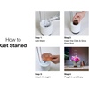 image:imageMini Smart Planter Hydrovase with Petunia Pods by ClickampGrow Grow Light  White USB powered compatible with all Click amp Grow pods Auto timer adjustable height compact desk designWhite